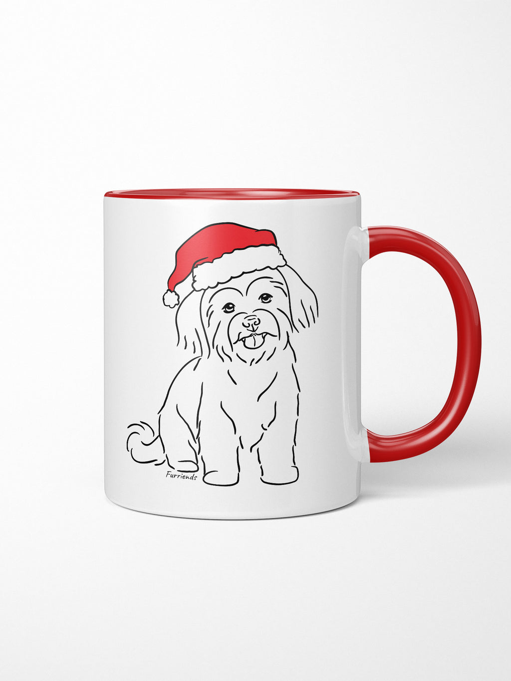 Maltese Terrier Christmas Edition Ceramic Mug