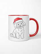 Maltese Terrier Christmas Edition Ceramic Mug