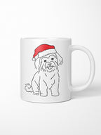 Maltese Terrier Christmas Edition Ceramic Mug
