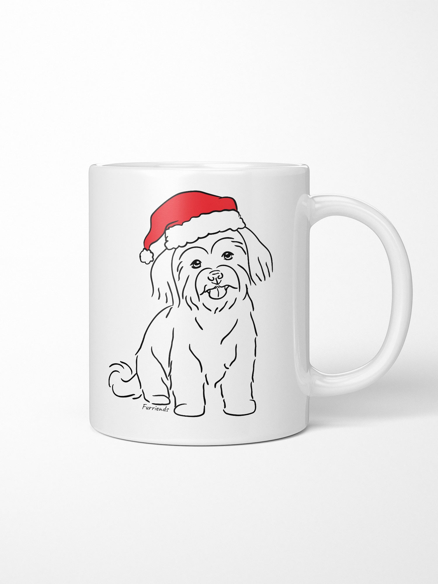 Maltese Terrier Christmas Edition Ceramic Mug