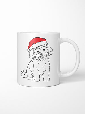 Maltese Terrier Christmas Edition Ceramic Mug