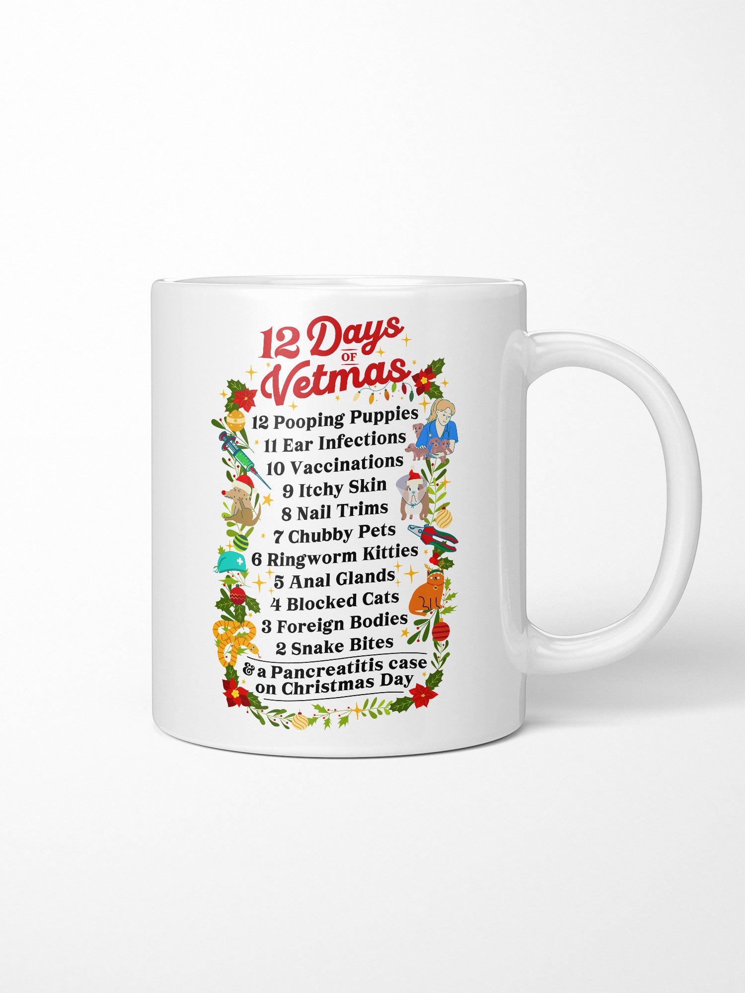 12 Days Of Vetmas Ceramic Mug