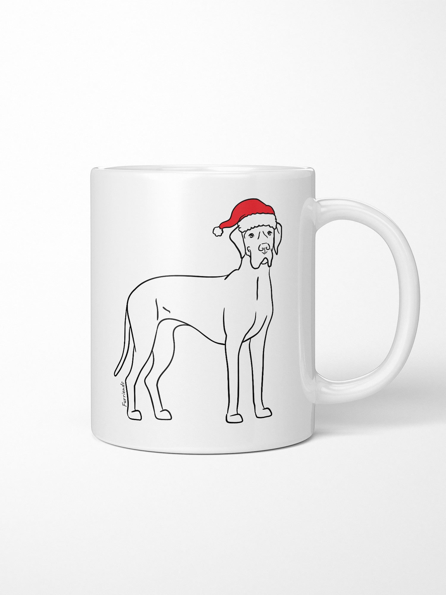 Great Dane Christmas Edition Ceramic Mug