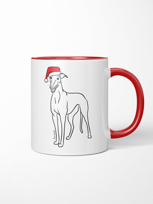 Greyhound Christmas Edition Ceramic Mug