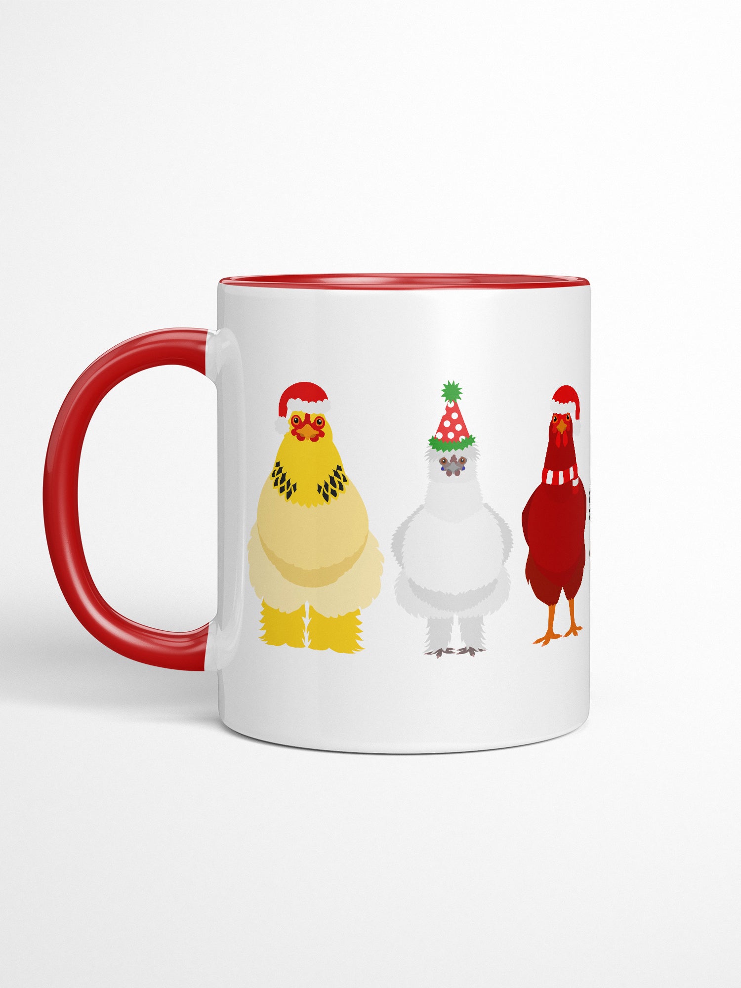 Merry Clucking Christmas Ceramic Mug