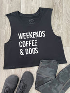 Weekends Coffee & Dogs Myah Crop Tank