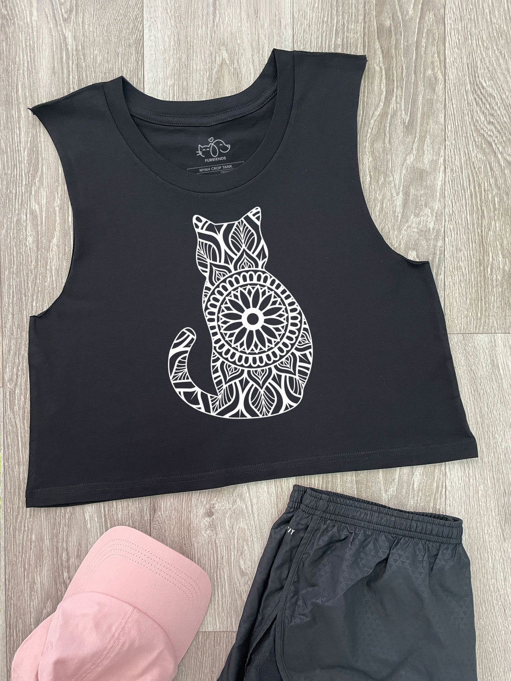 Cat Mandala Myah Crop Tank