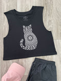 Cat Mandala Myah Crop Tank