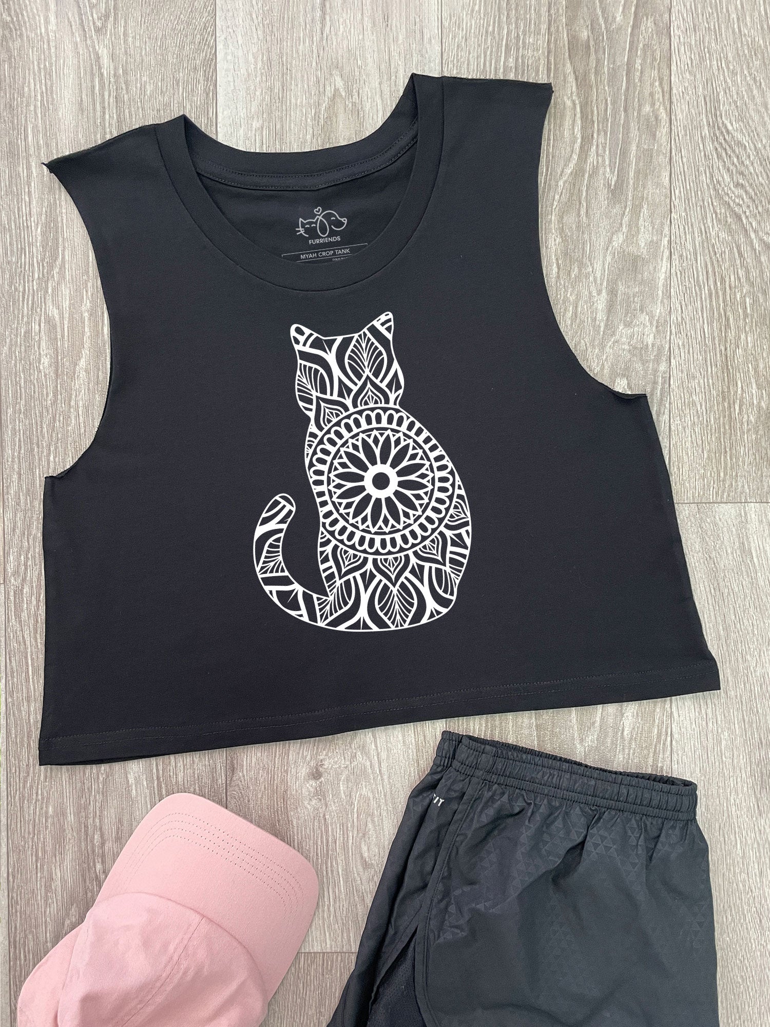Cat Mandala Myah Crop Tank
