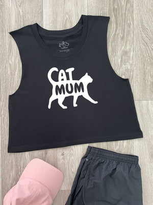 Cat Mum Silhouette Myah Crop Tank