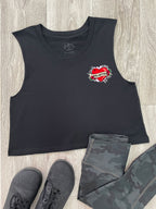 Dog Mother Heart Tattoo Myah Crop Tank