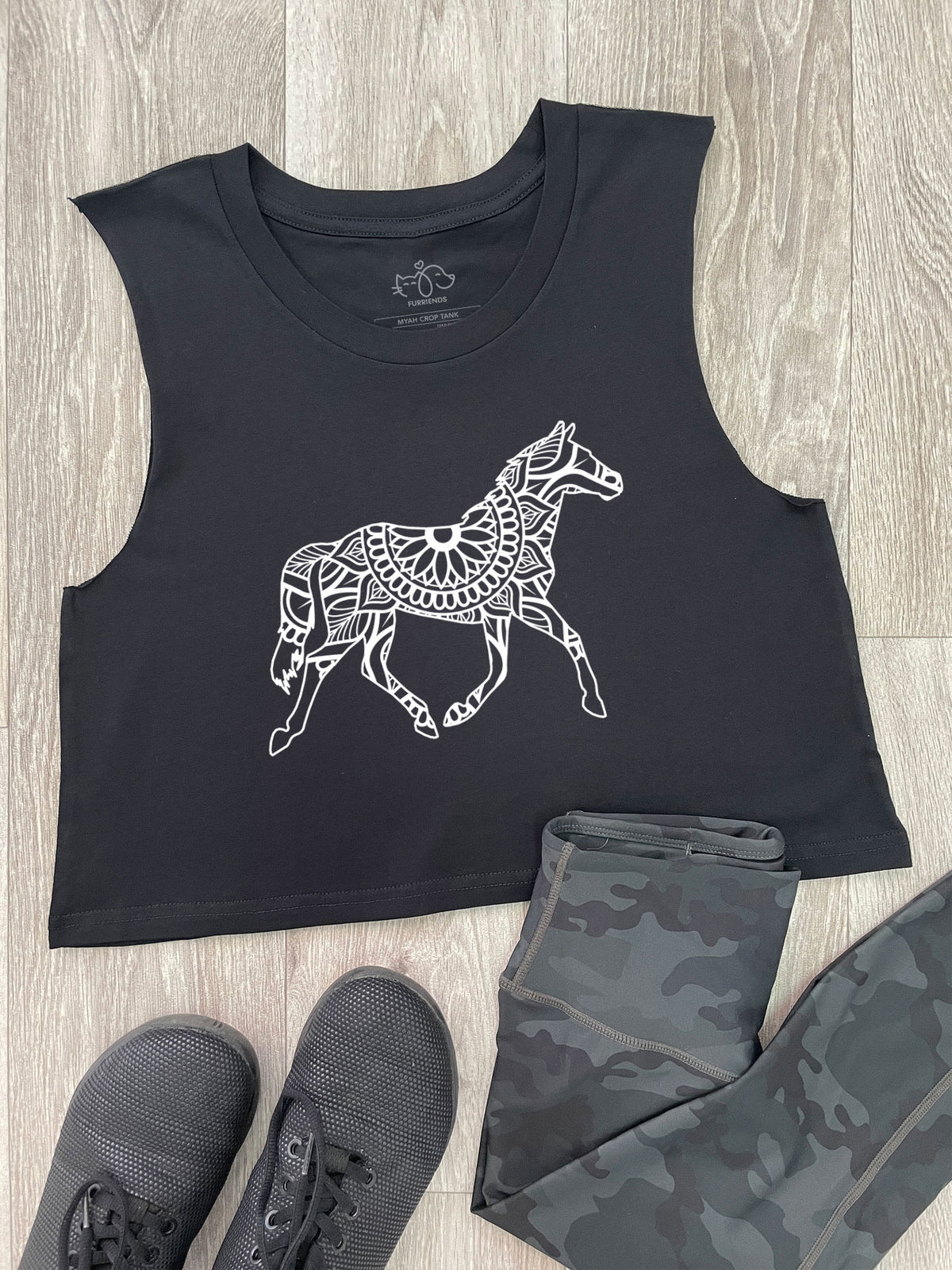 Horse Mandala Myah Crop Tank