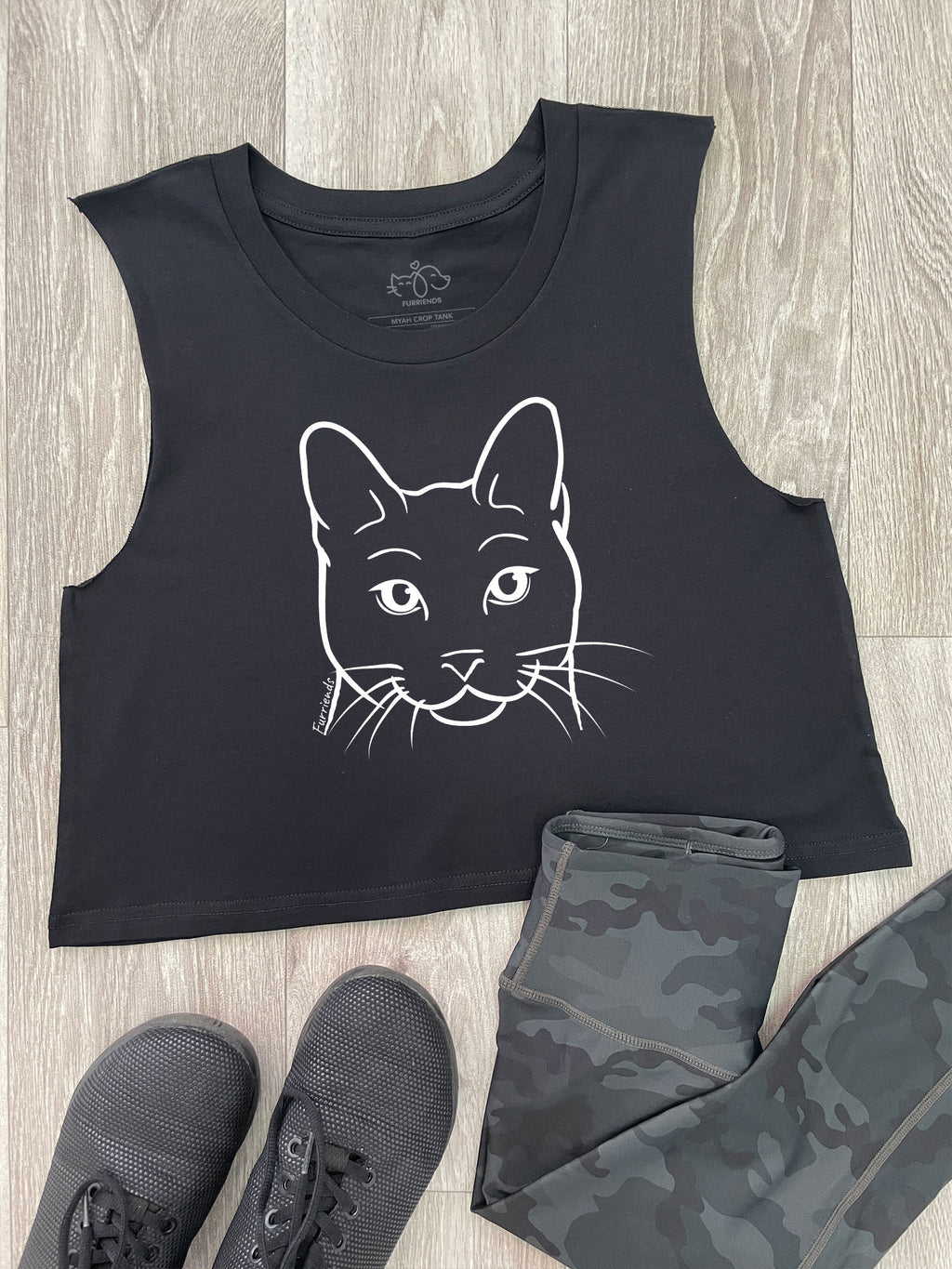 Russian Blue Myah Crop Tank