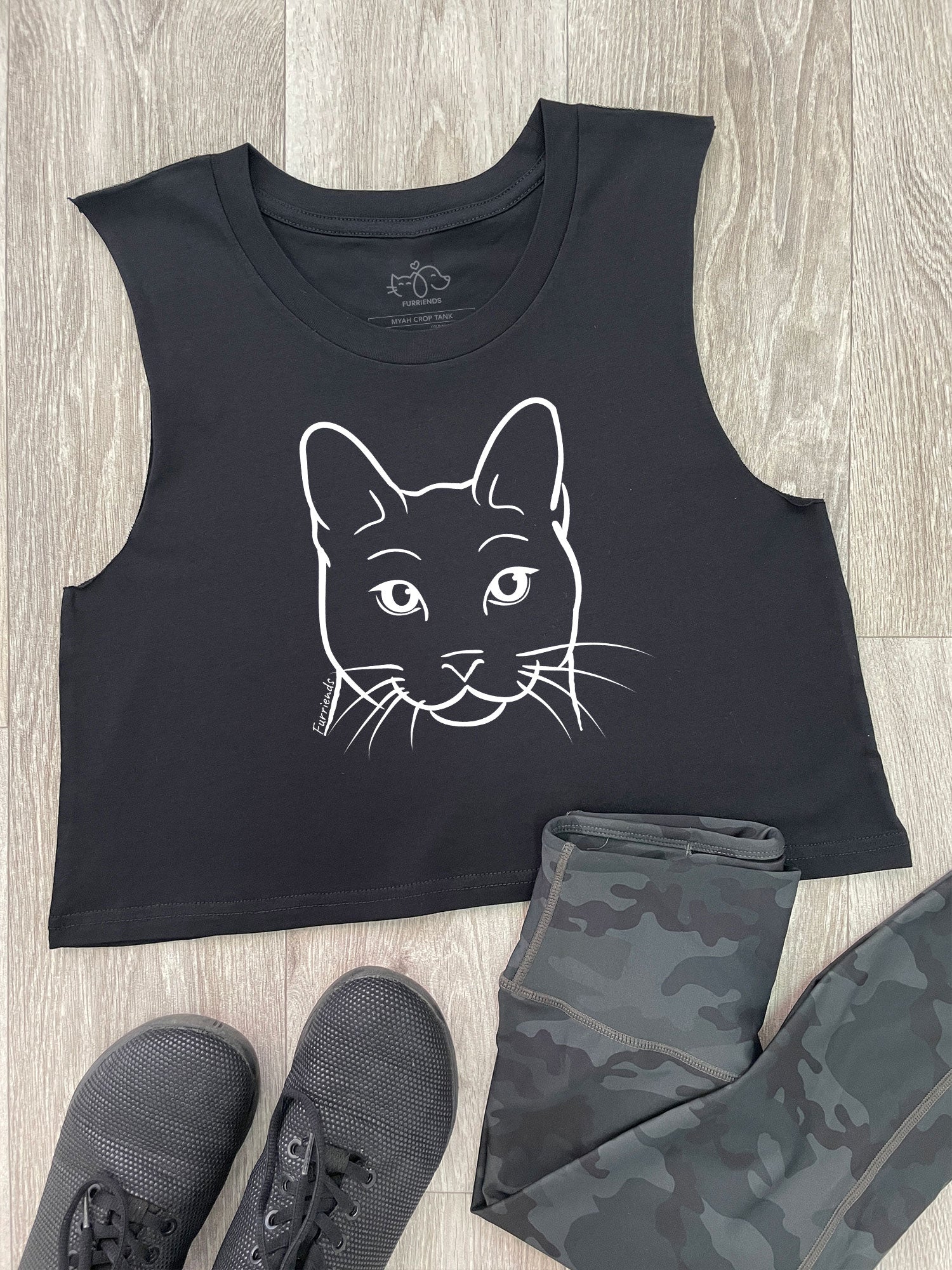 Russian Blue Myah Crop Tank
