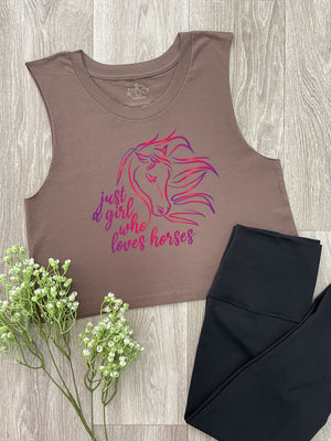 Just A Girl Who Loves Horses Myah Crop Tank