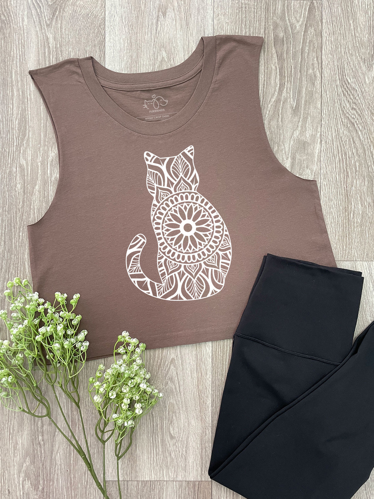 Cat Mandala Myah Crop Tank