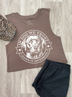 In Dog We Trust Myah Crop Tank