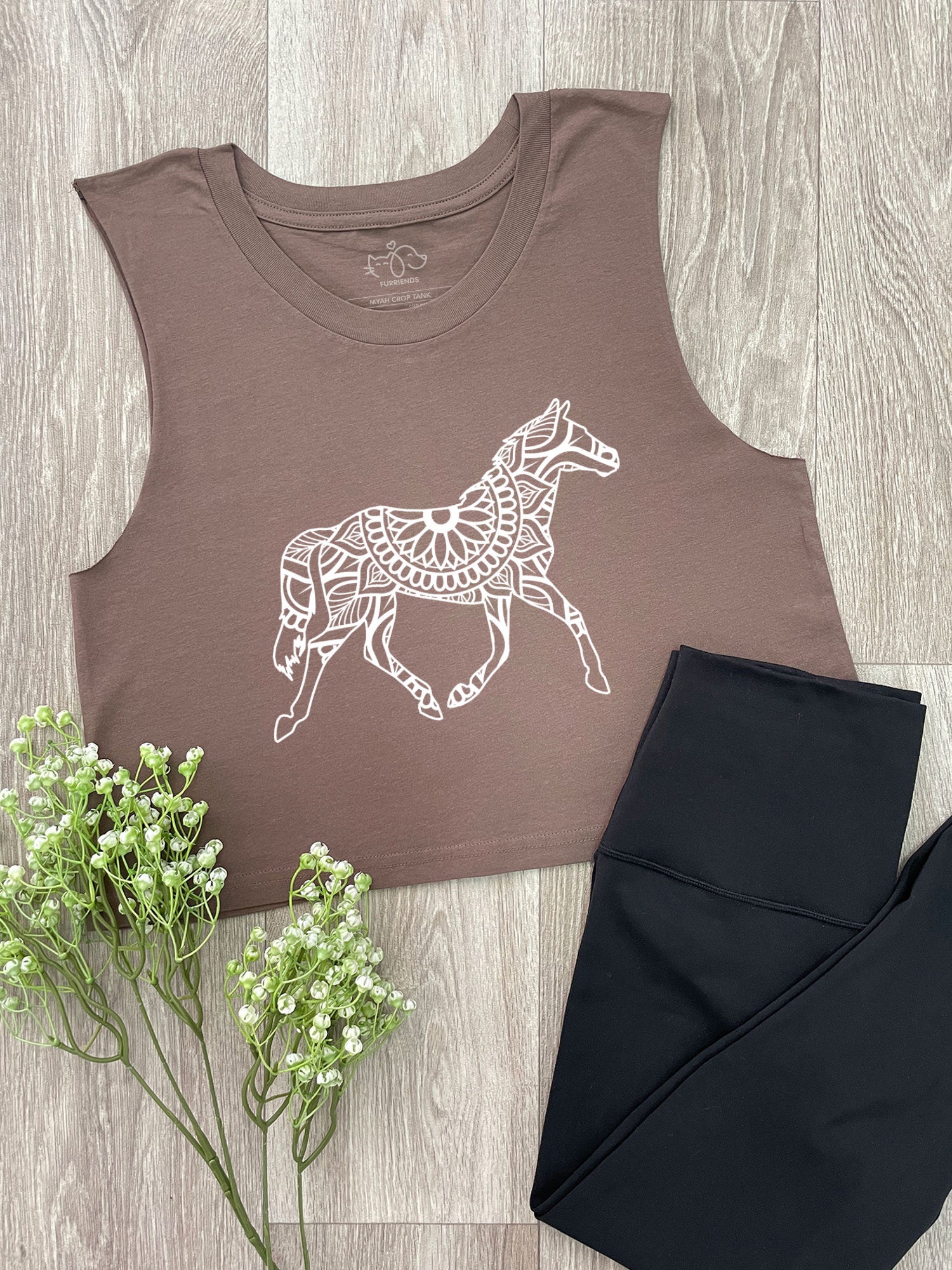 Horse Mandala Myah Crop Tank