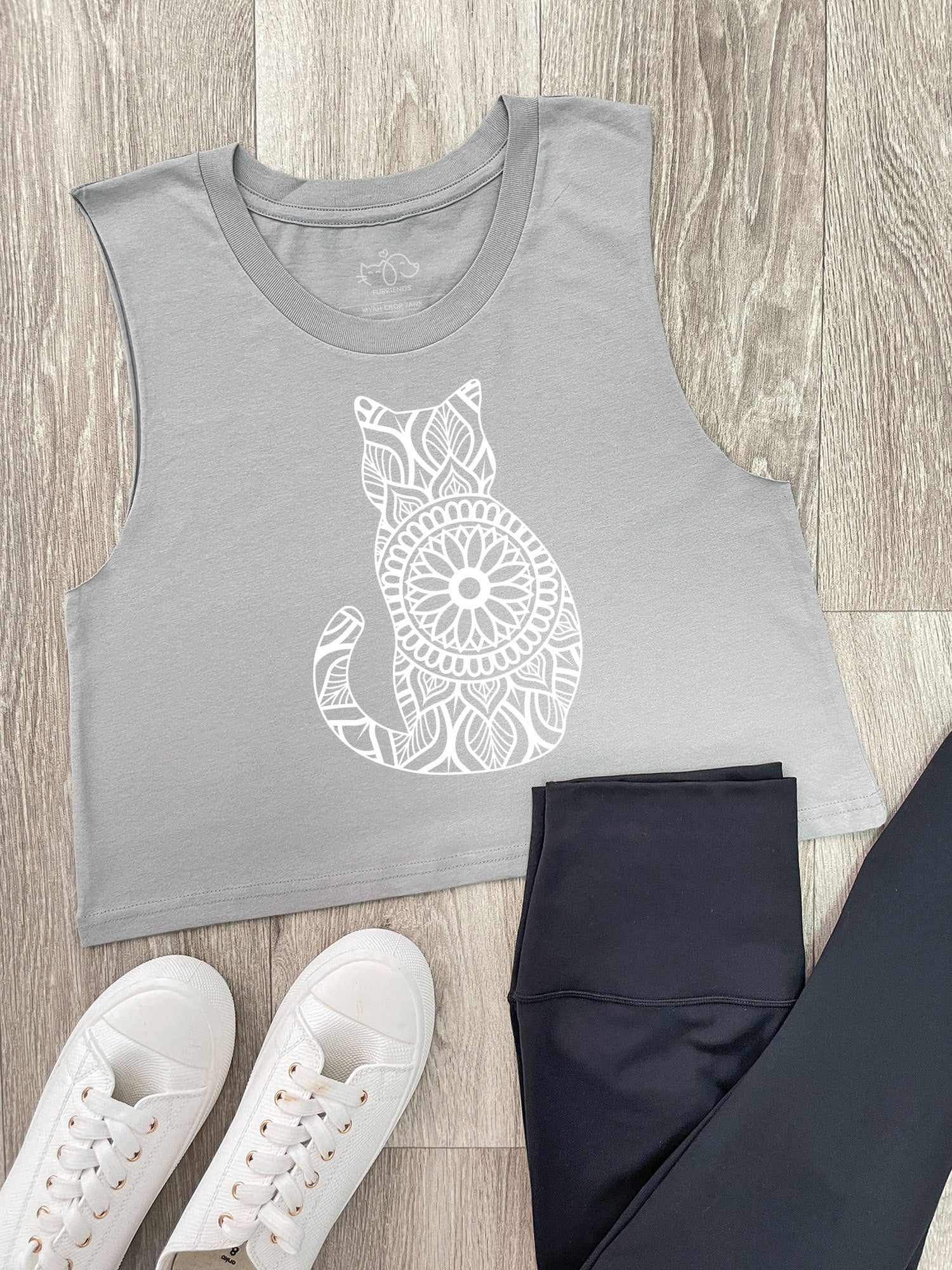 Cat Mandala Myah Crop Tank