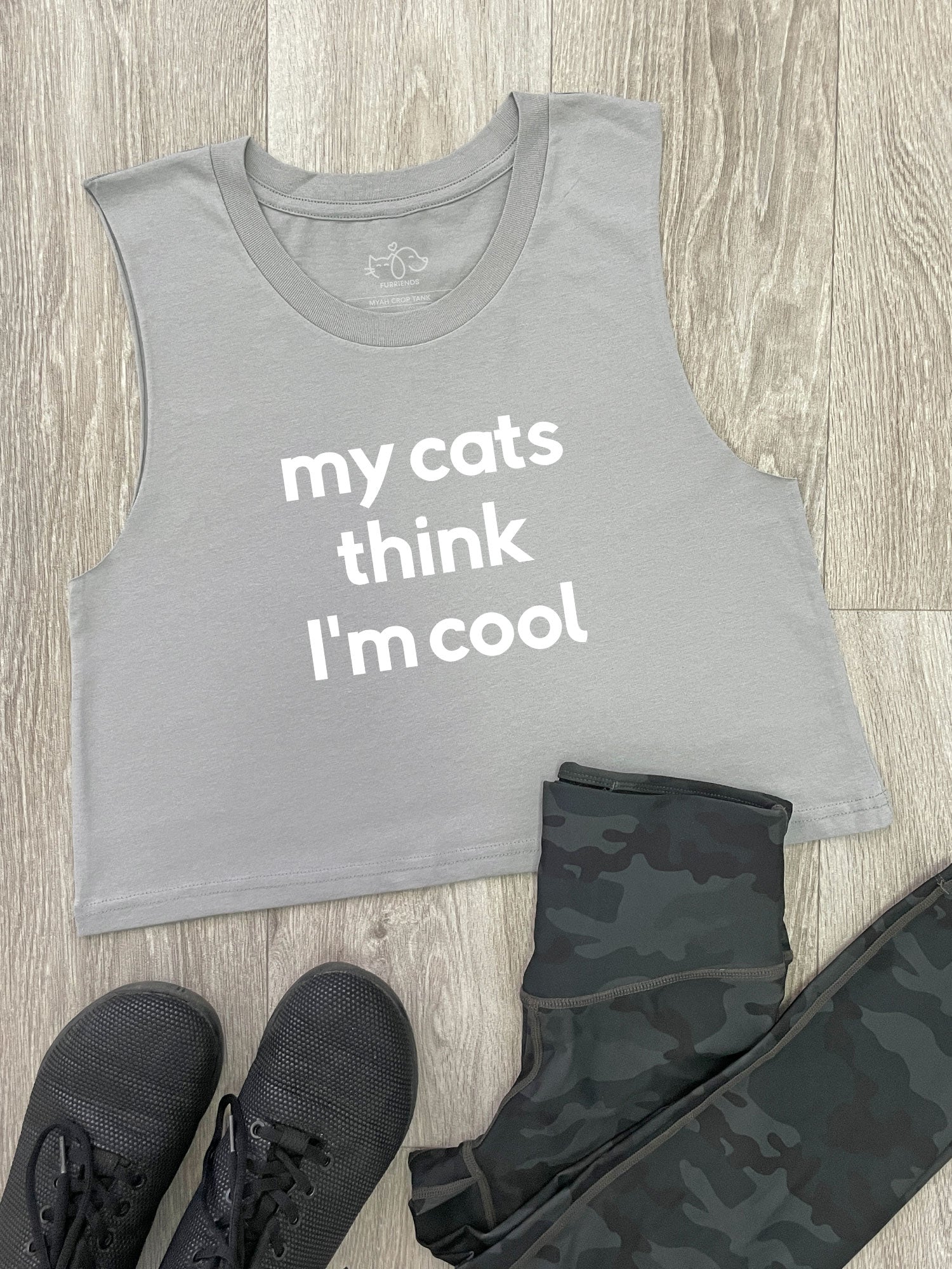 My Cat Thinks I'm Cool Myah Crop Tank