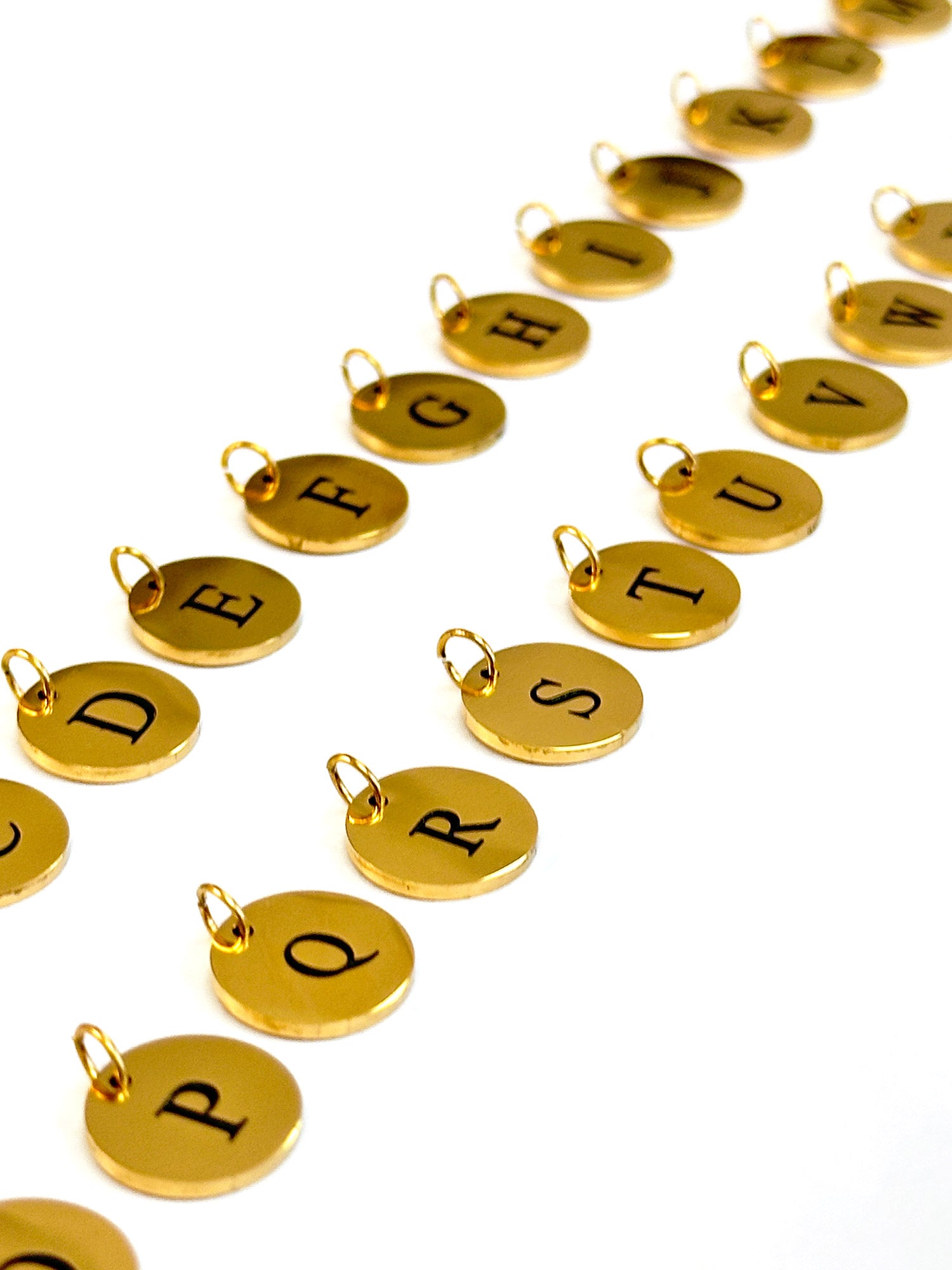 Gold Paw Print & Initial Pendant Necklace