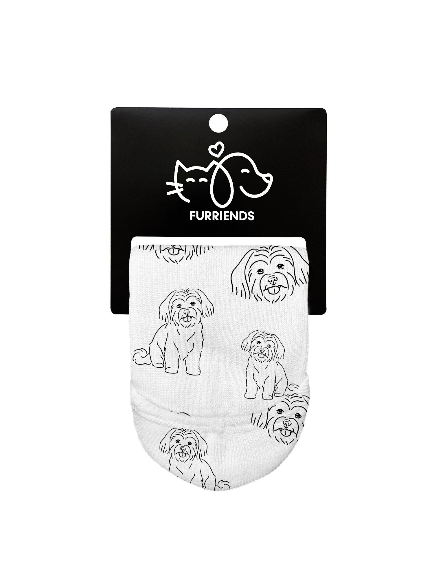 Maltese Terrier No Show Socks