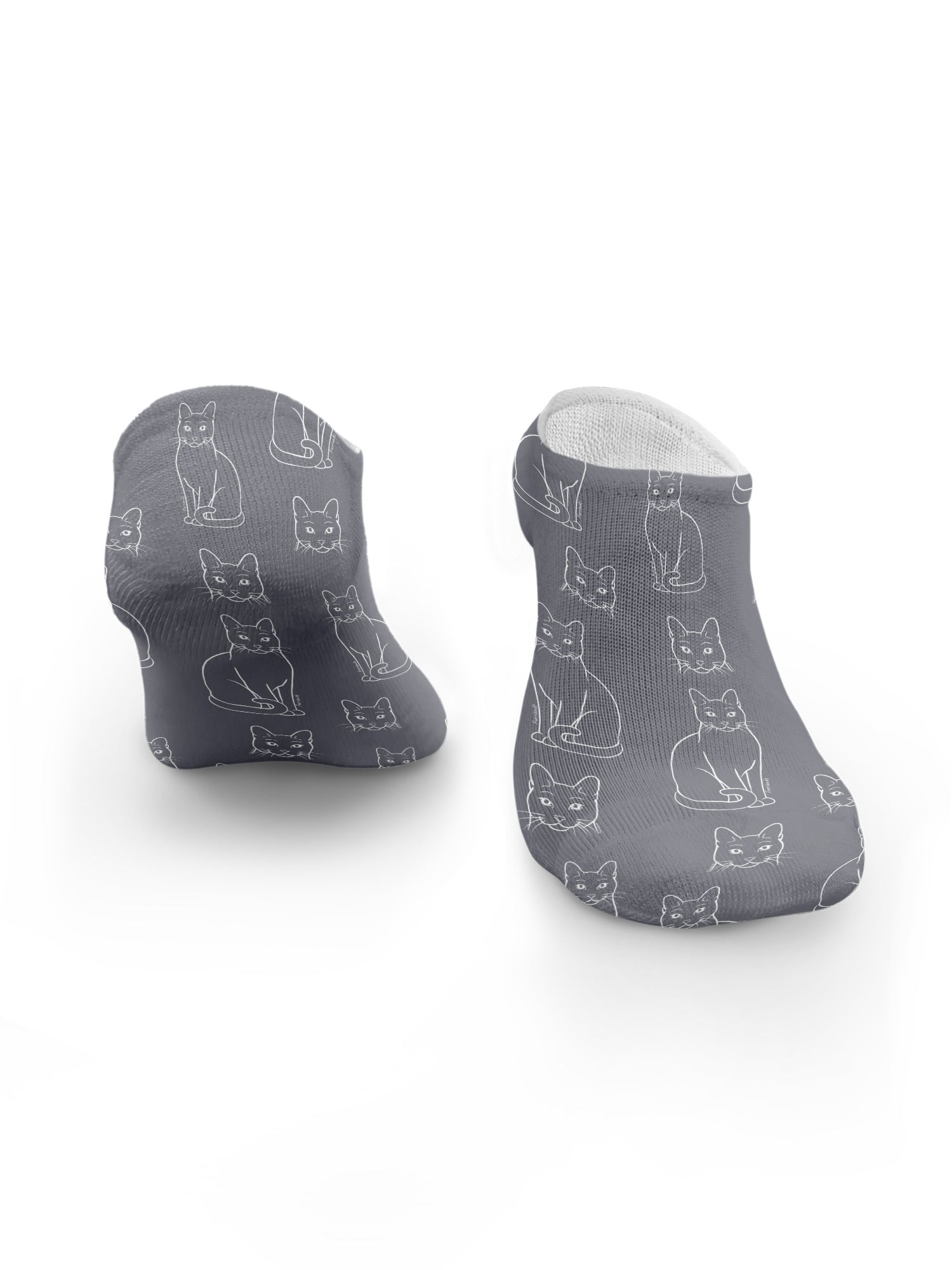 Russian Blue No Show Socks