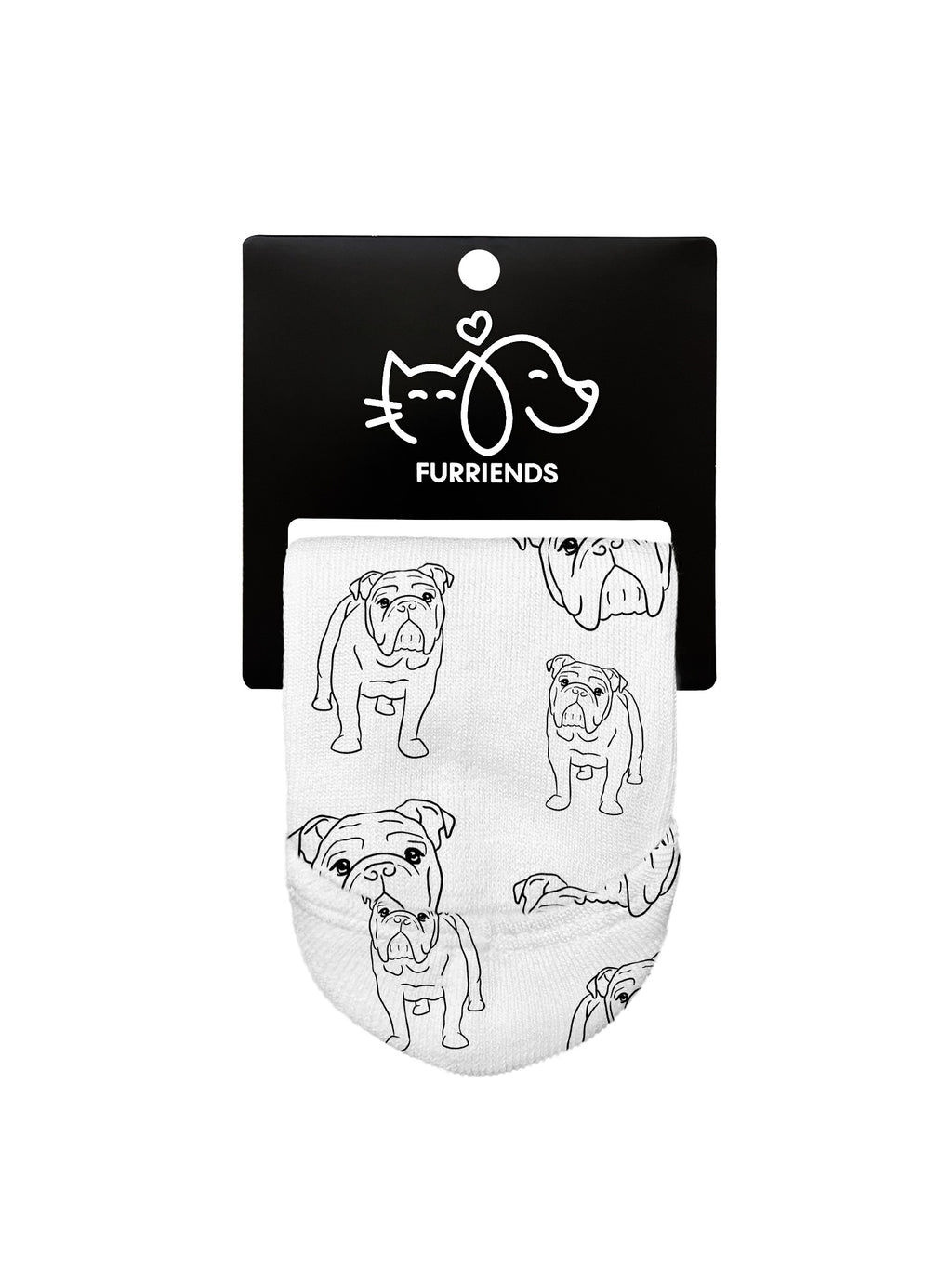 British Bulldog No Show Socks