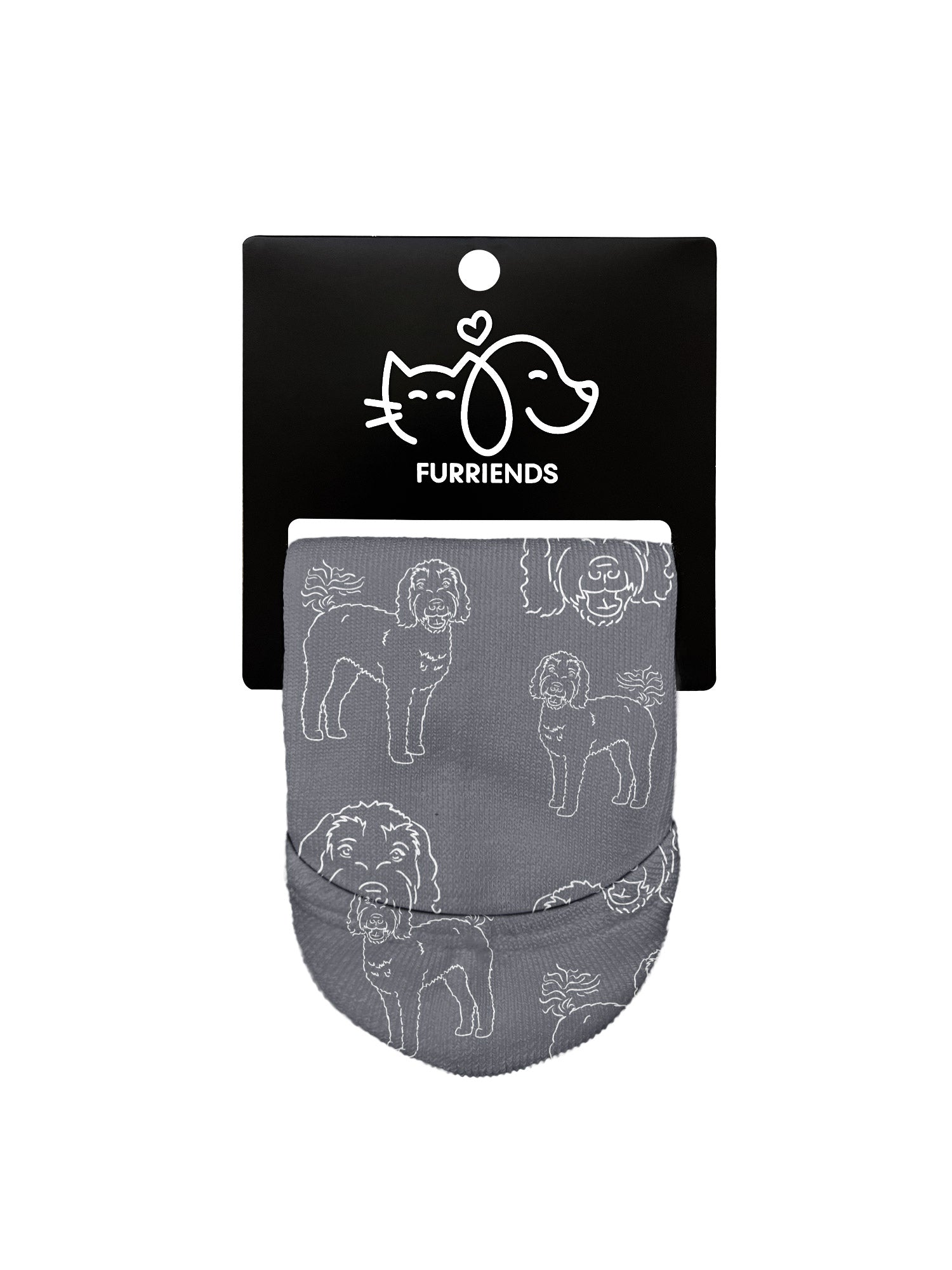 Labradoodle No Show Socks