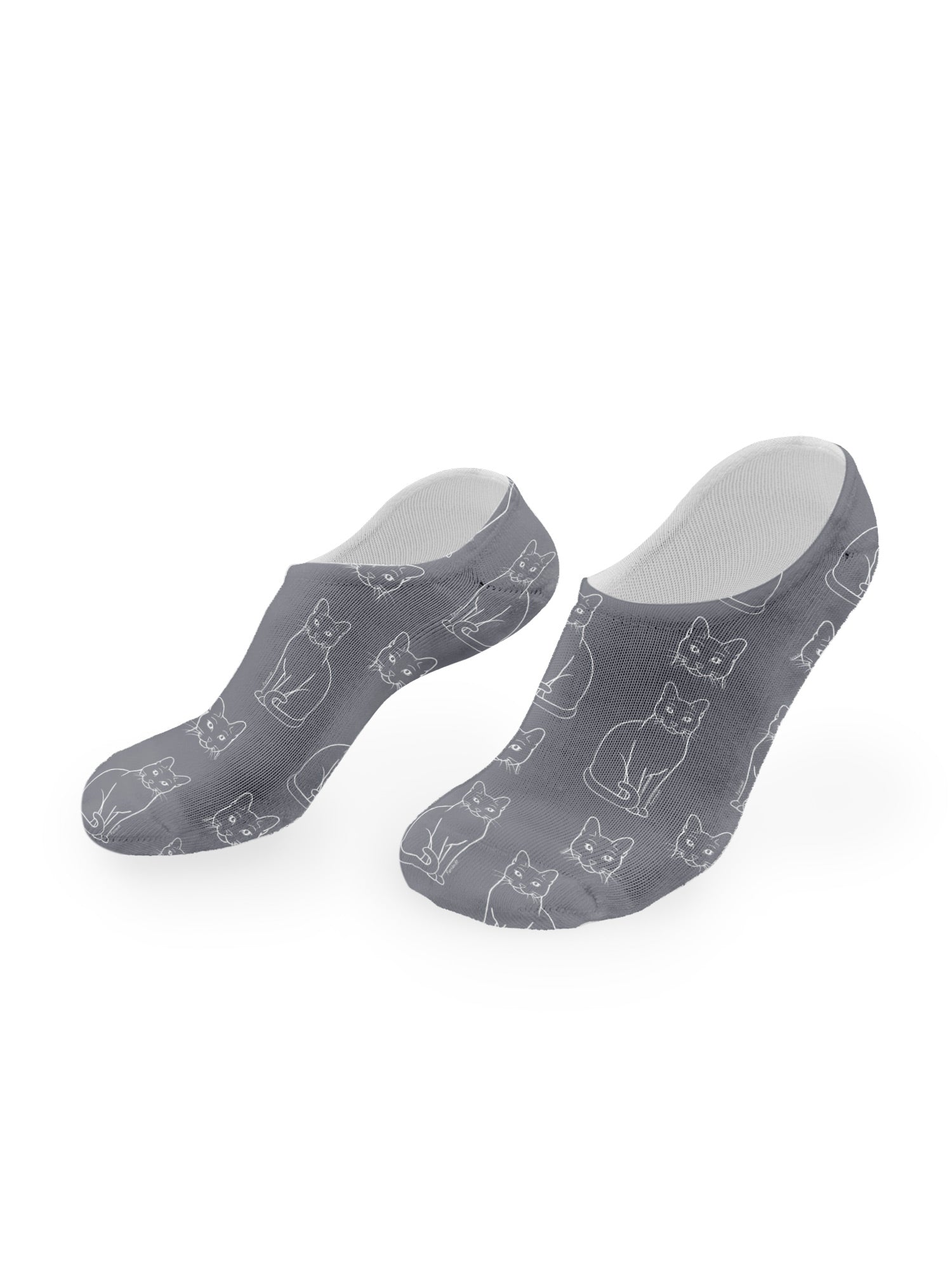 Russian Blue No Show Socks