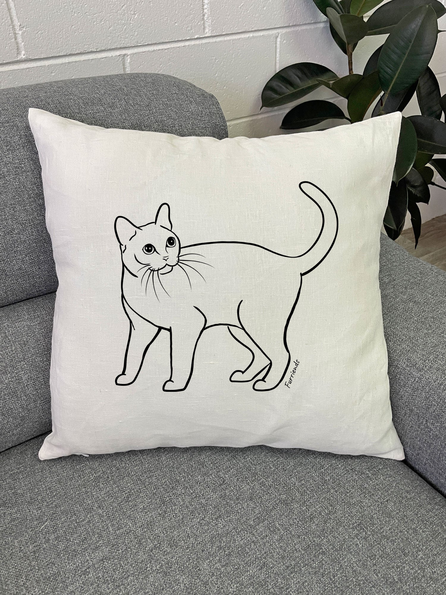 Burmese Linen Cushion Cover