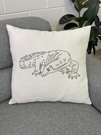 Lace Monitor Linen Cushion Cover