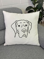 Great Dane Linen Cushion Cover