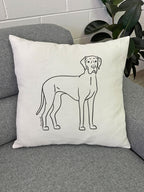 Great Dane Linen Cushion Cover