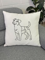 Jack Russell Terrier (Rough Coat) Linen Cushion Cover