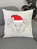 Koala Christmas Edition Linen Cushion Cover