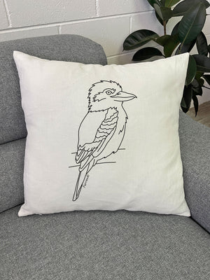 Kookaburra Linen Cushion Cover