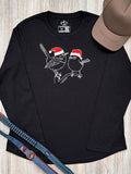 Superb Fairy Wren Christmas Edition Olivia Long Sleeve Tee