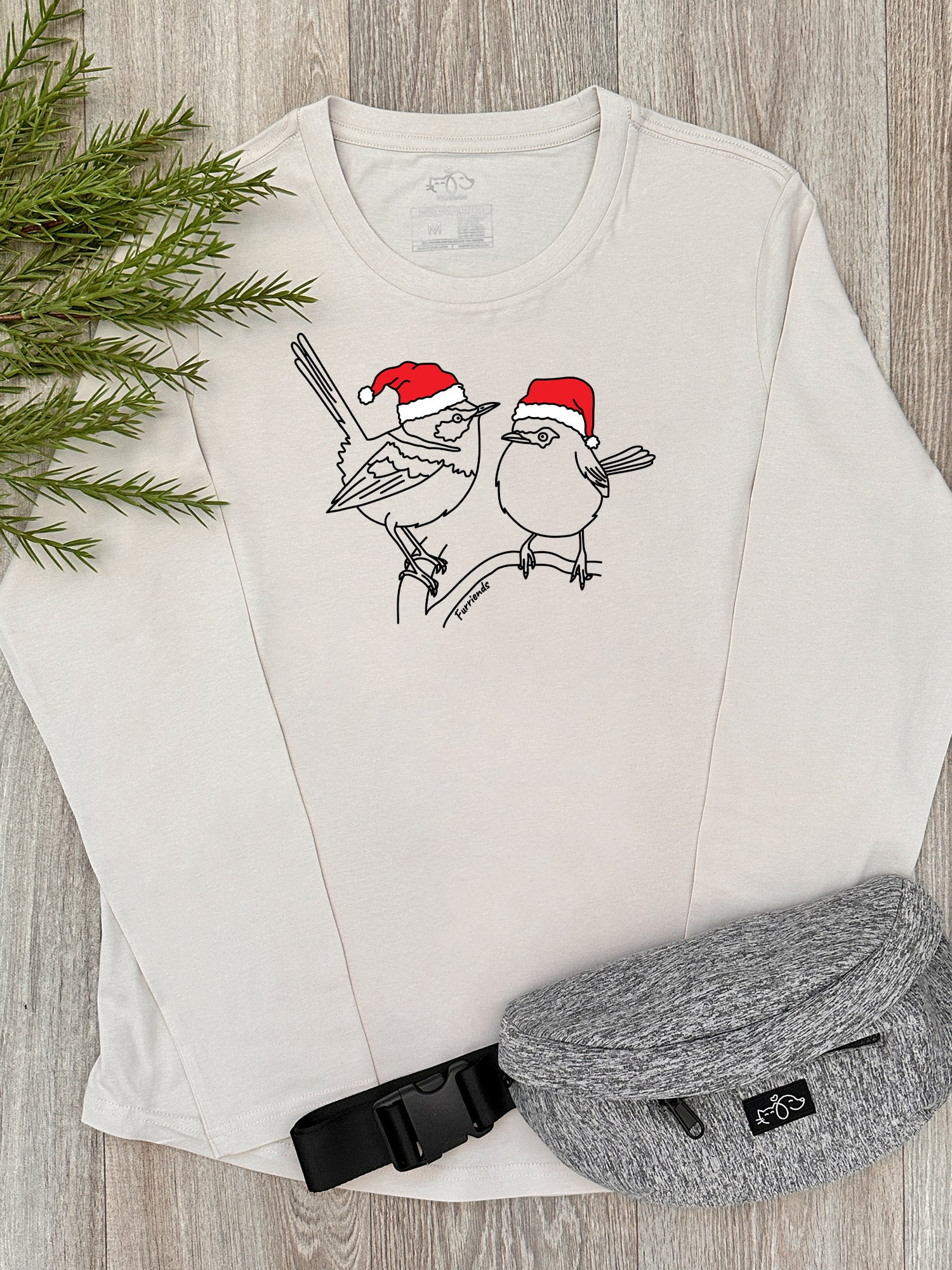 Superb Fairy Wren Christmas Edition Olivia Long Sleeve Tee