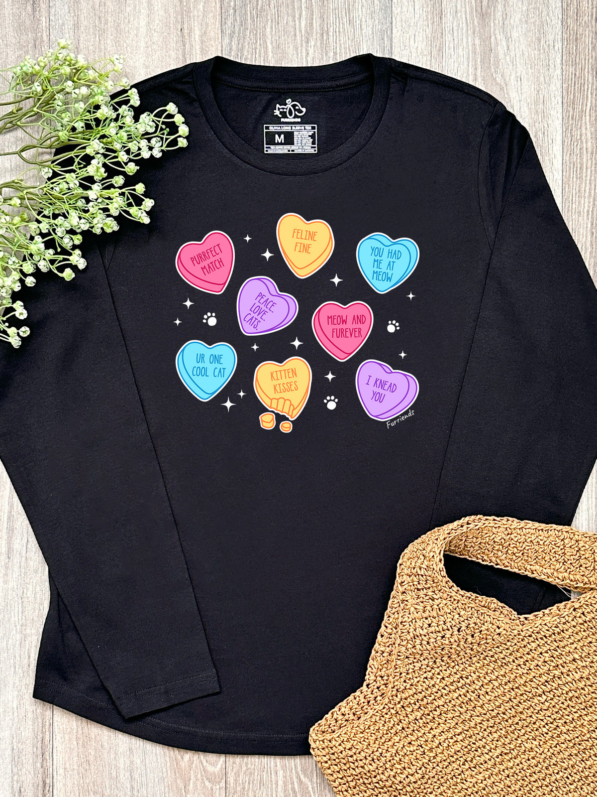 Candy Hearts - Cat Olivia Long Sleeve Tee