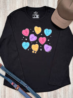 Candy Hearts - Dog Olivia Long Sleeve Tee