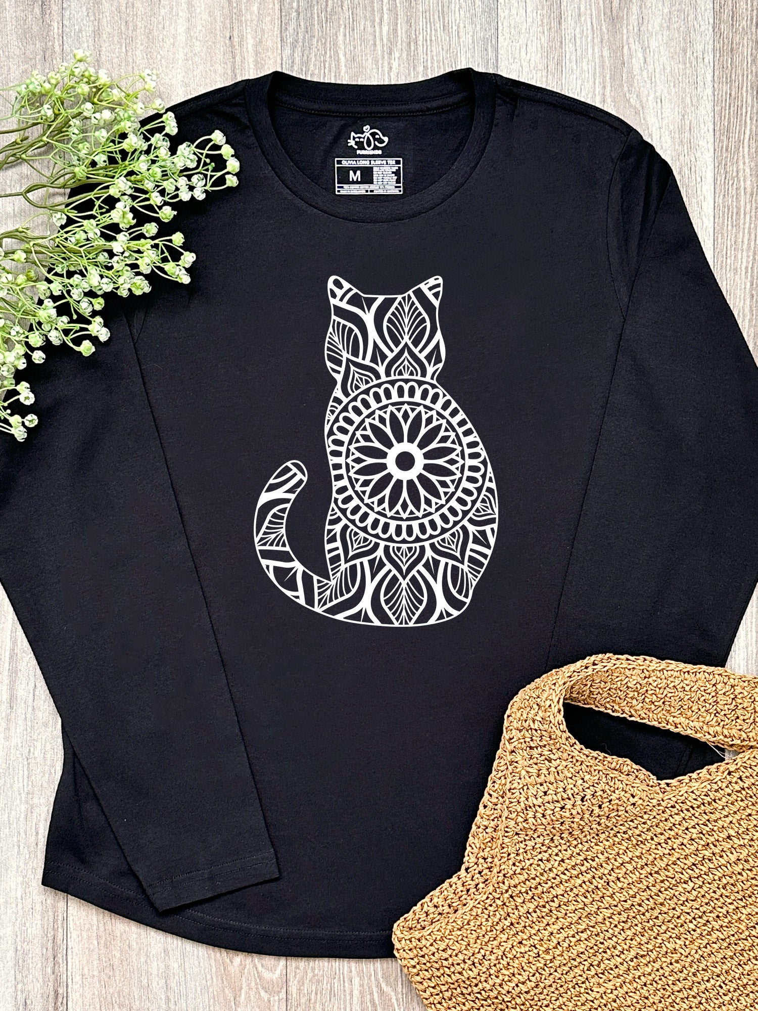 Cat Mandala Olivia Long Sleeve Tee
