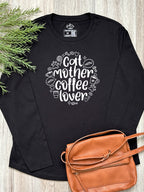Cat Mother Coffee Lover Olivia Long Sleeve Tee