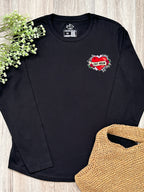 Cat Mum Heart Tattoo Olivia Long Sleeve Tee