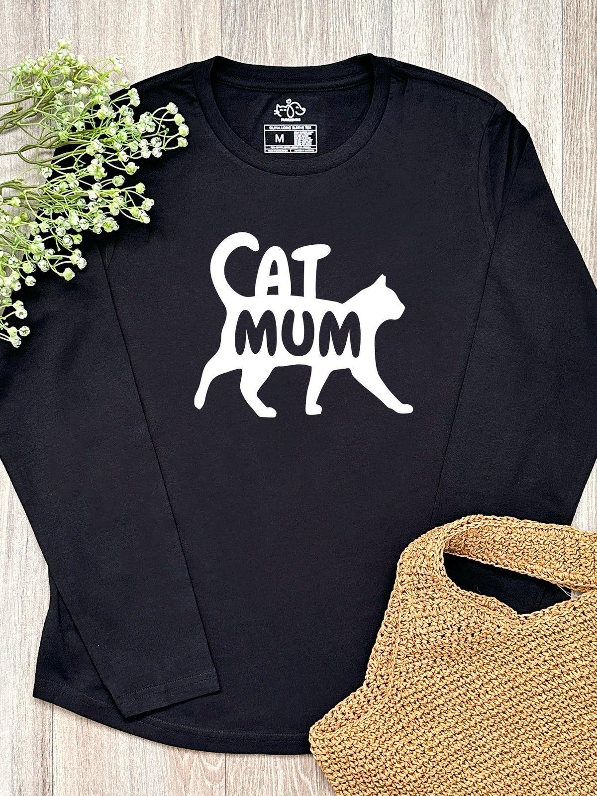 Cat Mum Silhouette Olivia Long Sleeve Tee