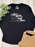 Coffee Cats & Yoga Mats Olivia Long Sleeve Tee