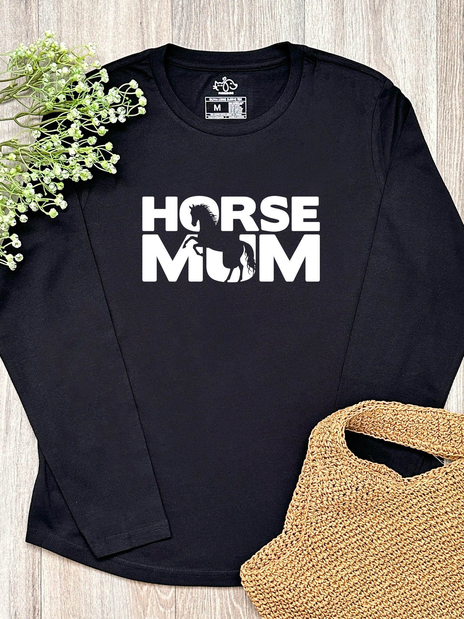 Horse Mum Silhouette Olivia Long Sleeve Tee