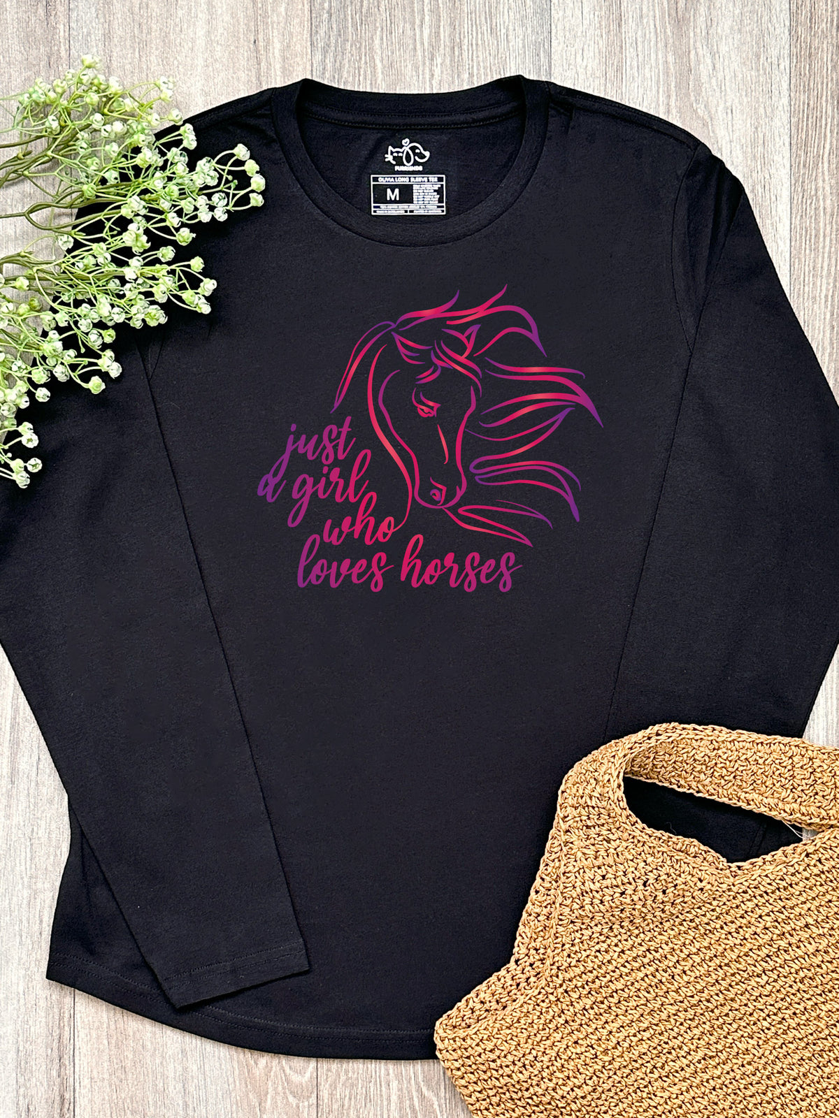 Just A Girl Who Loves Horses Olivia Long Sleeve Tee