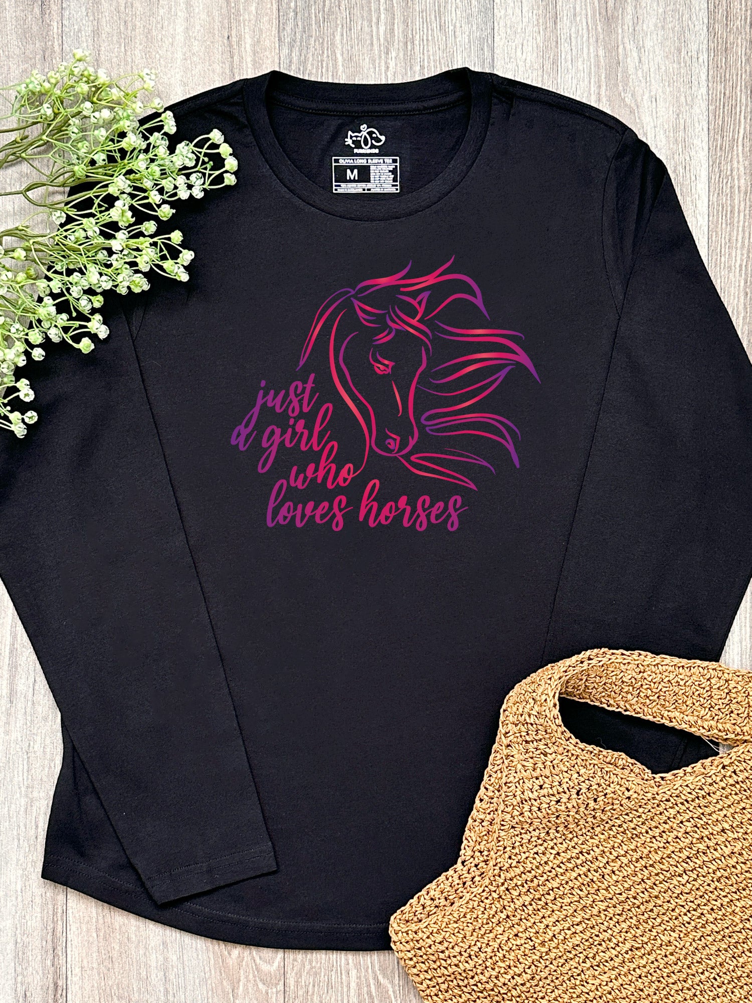 Just A Girl Who Loves Horses Olivia Long Sleeve Tee