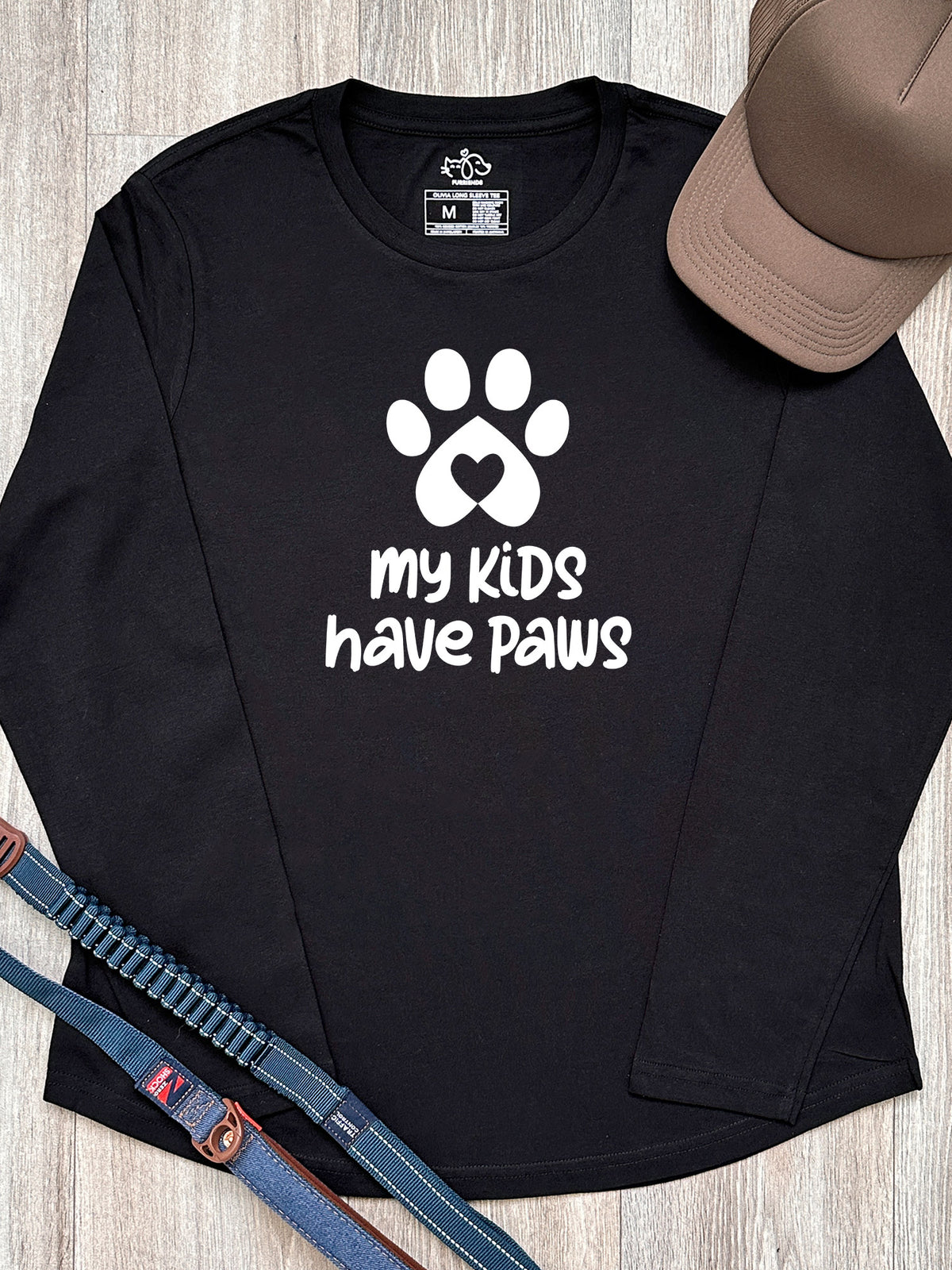 My Kids Have Paws Olivia Long Sleeve Tee